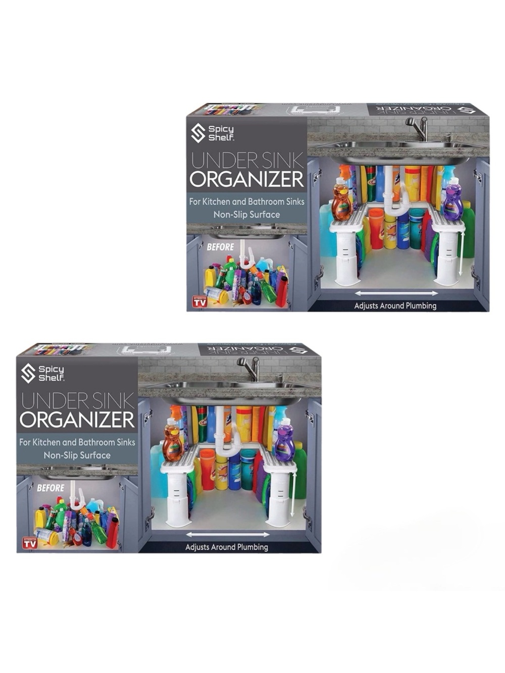 Savvy Under Sink Shelf Storage Organizer